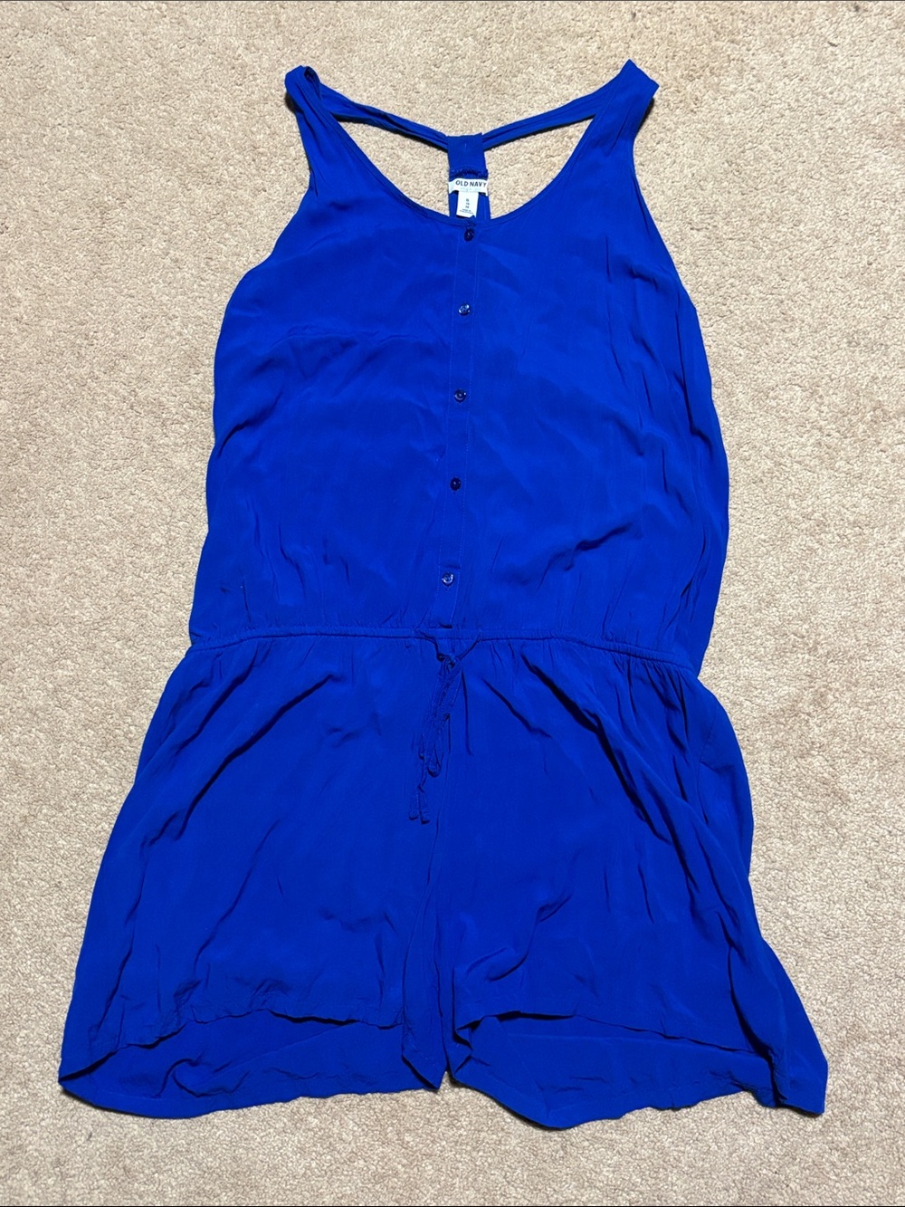 Sleeveless Blue Romper